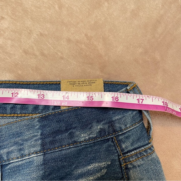 American Eagle distressed vintage hi-rise festival short size 12 - Picture 10 of 11